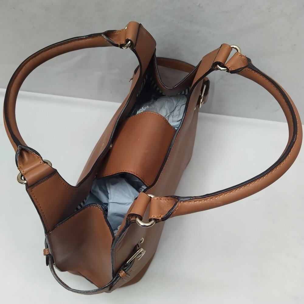 Kate Spade New York Brown Leather Double Handle Shoulder Bag - Picture 10 of 16